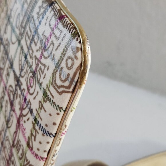 Coach Tattersall Gold Leather Crosssbody Bag Purse - Picture 4 of 9